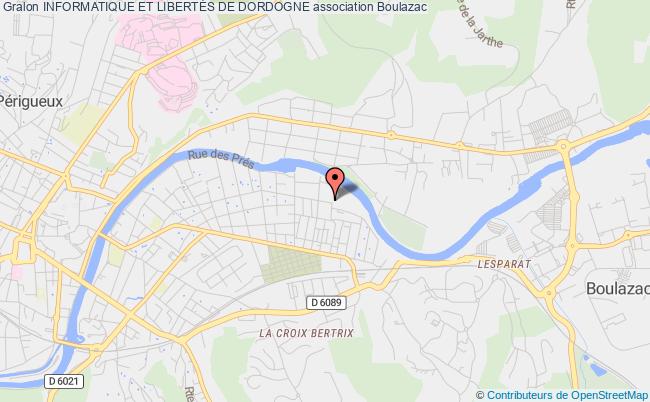 plan association Informatique Et LibertÉs De Dordogne Boulazac Isle Manoire