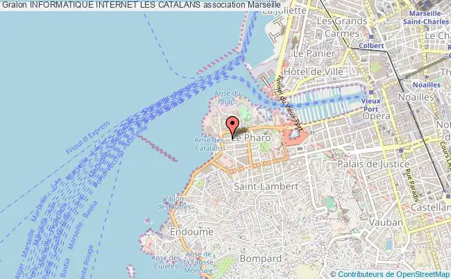 plan association Informatique Internet Les Catalans Marseille 7