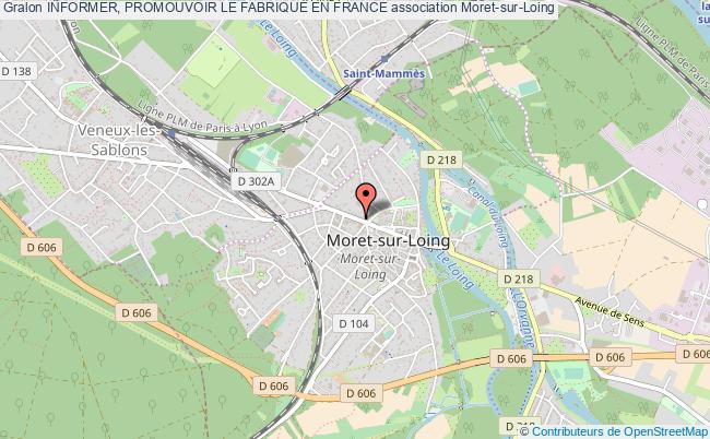 plan association Informer, Promouvoir Le FabriquÉ En France Moret-sur-Loing