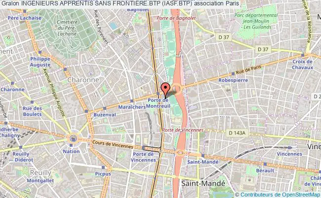 plan association IngÉnieurs Apprentis Sans FrontiÈre.btp (iasf.btp) Paris 20e