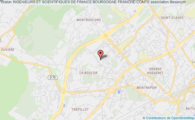 plan association Ingenieurs Et Scientifiques De France Bourgogne Franche-comte Besançon