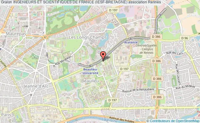 plan association Ingenieurs Et Scientifiques De France (iesf-bretagne) Rennes