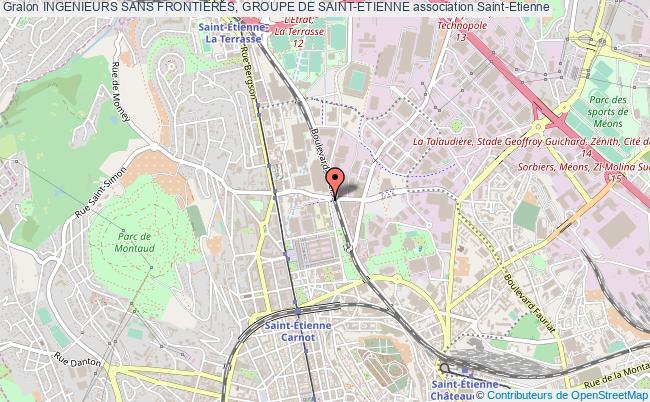 plan association Ingenieurs Sans Frontieres, Groupe De Saint-etienne Saint-Étienne