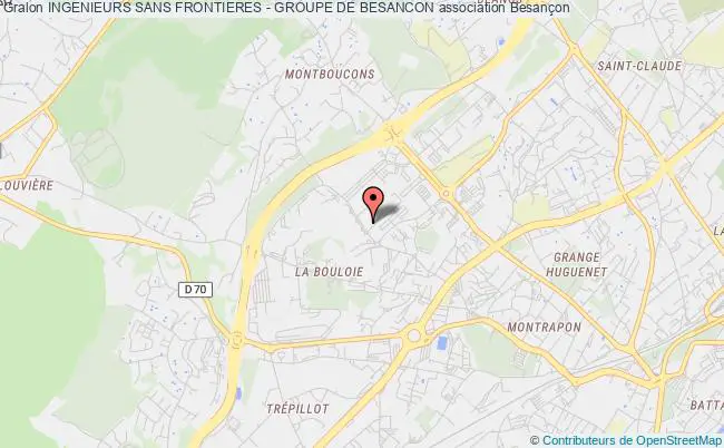 plan association Ingenieurs Sans Frontieres - Groupe De Besancon Besançon cedex