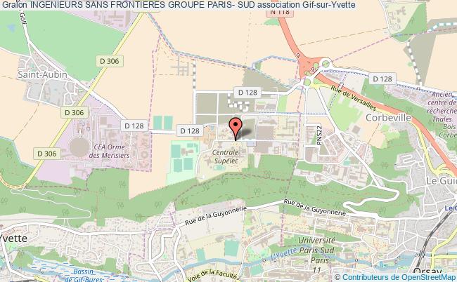 plan association Ingenieurs Sans Frontieres Groupe Paris- Sud Gif-sur-Yvette