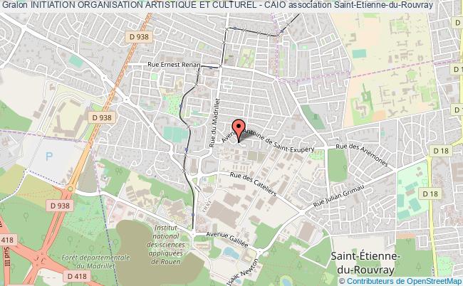 plan association Initiation Organisation Artistique Et Culturel - Caio Saint-Étienne-du-Rouvray