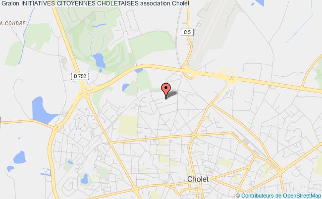 plan association Initiatives Citoyennes Choletaises Cholet