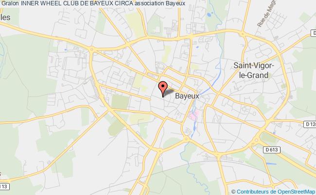 plan association Inner Wheel Club De Bayeux Circa Bayeux