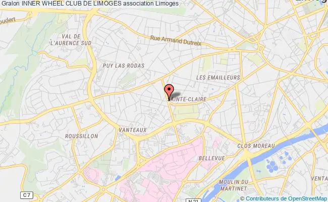plan association Inner Wheel Club De Limoges Limoges