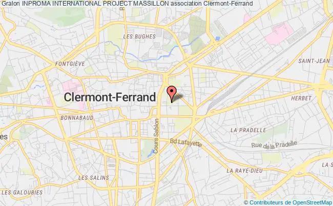 plan association Inproma International Project Massillon Clermont-Ferrand