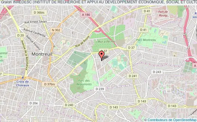plan association Inredesc (institut De Recherche Et Appui Au Developpement Economique, Social Et Culturel) Montreuil