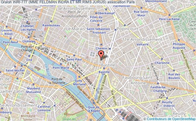 plan association Inri-777 (mme Feldman Indra Et Mr Rims Jurijs) Paris 20e
