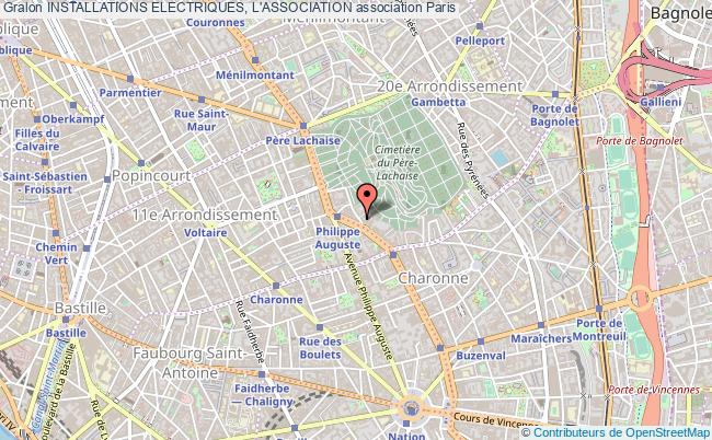 plan association Installations Electriques, L'association Paris 20e