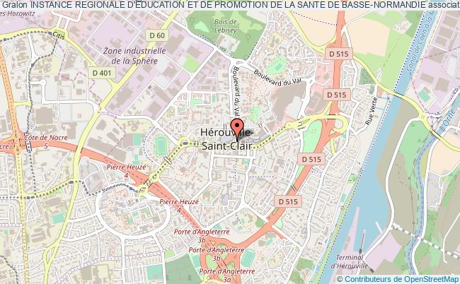 plan association Instance Regionale D'education Et De Promotion De La Sante De Basse-normandie Hérouville-Saint-Clair