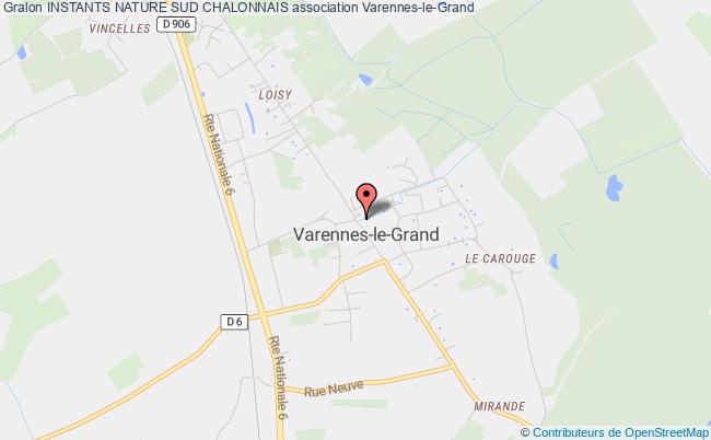 plan association Instants Nature Sud Chalonnais Varennes-le-Grand