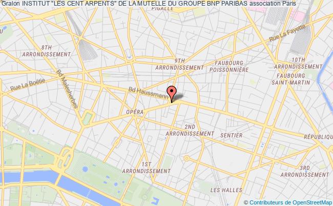plan association Institut ''les Cent Arpents'' De La Mutelle Du Groupe Bnp Paribas Paris