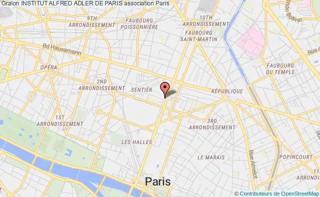 plan association Institut Alfred Adler De Paris Paris
