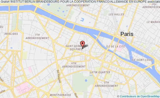 plan association Institut Berlin Brandebourg Pour La Cooperation Franco-allemande En Europe Paris