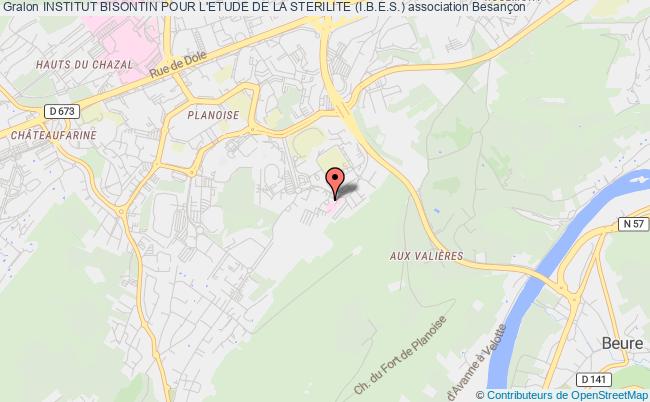 plan association Institut Bisontin Pour L'etude De La Sterilite (i.b.e.s.) Besançon