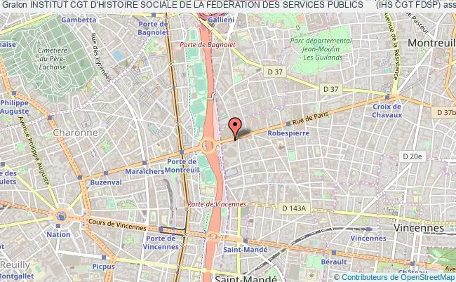 plan association Institut Cgt D'histoire Sociale De La FÉdÉration Des Services Publics     (ihs Cgt Fdsp) Montreuil