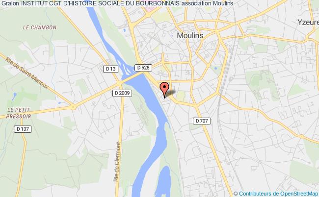 plan association Institut Cgt D'histoire Sociale Du Bourbonnais Moulins