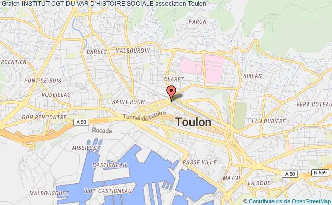 plan association Institut Cgt Du Var D'histoire Sociale Toulon