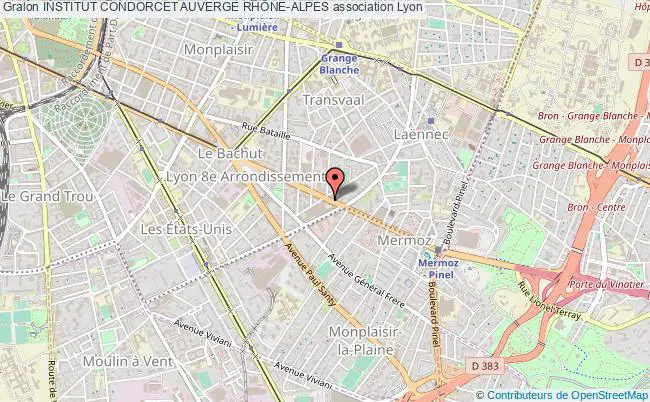 plan association Institut Condorcet Auverge RhÔne-alpes Lyon