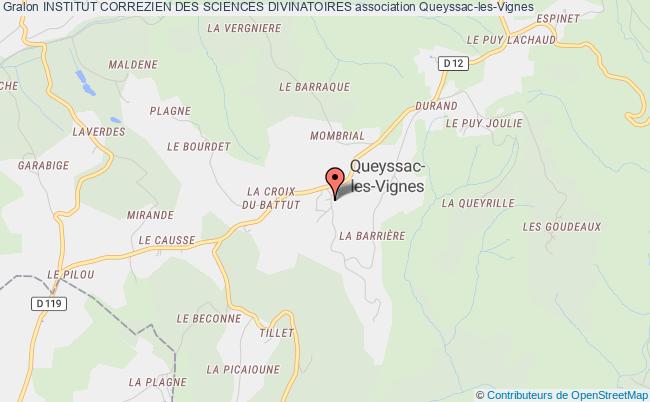 plan association Institut Correzien Des Sciences Divinatoires Queyssac-les-Vignes