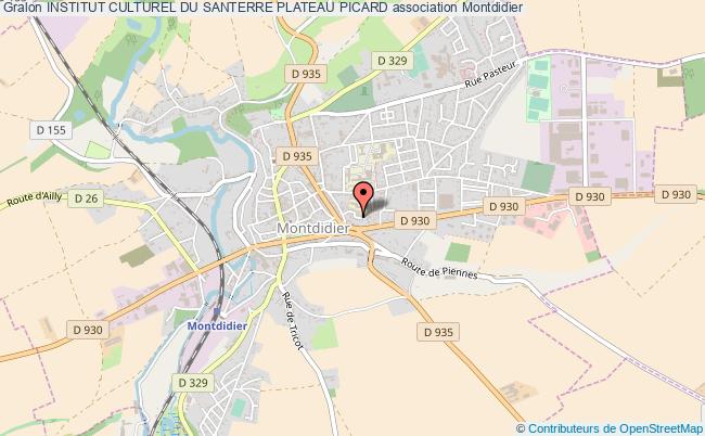 plan association Institut Culturel Du Santerre Plateau Picard Montdidier