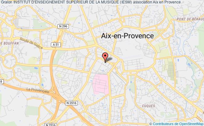 plan association Institut D'enseignement Superieur De La Musique (iesm) Aix-en-Provence