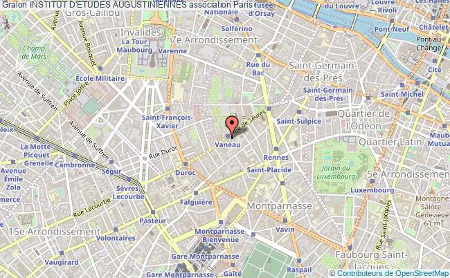 plan association Institut D'etudes Augustiniennes Paris