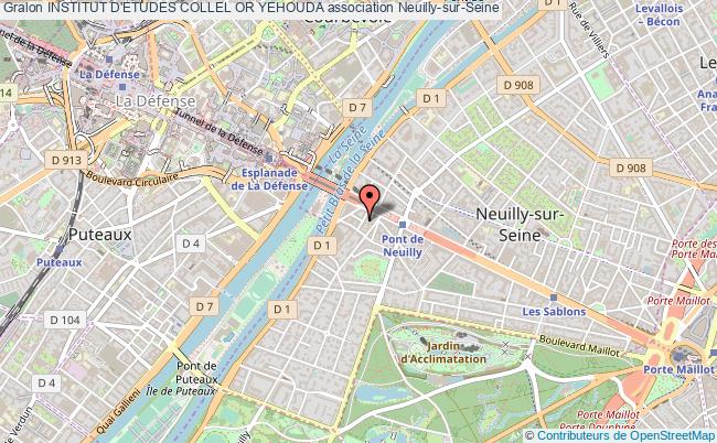 plan association Institut D'etudes Collel Or Yehouda Neuilly-sur-Seine