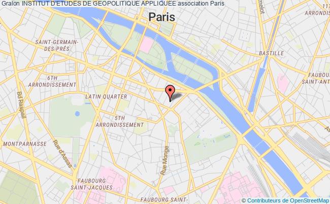 plan association Institut D'etudes De Geopolitique Appliquee Paris