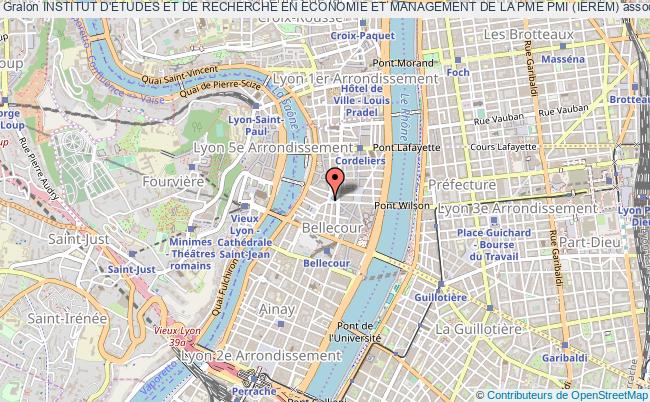 plan association Institut D'etudes Et De Recherche En Economie Et Management De La Pme Pmi (ierem) Lyon 1er Arrondissement