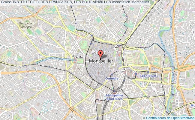 plan association Institut D'etudes Francaises, Les Bougainvilles Montpellier