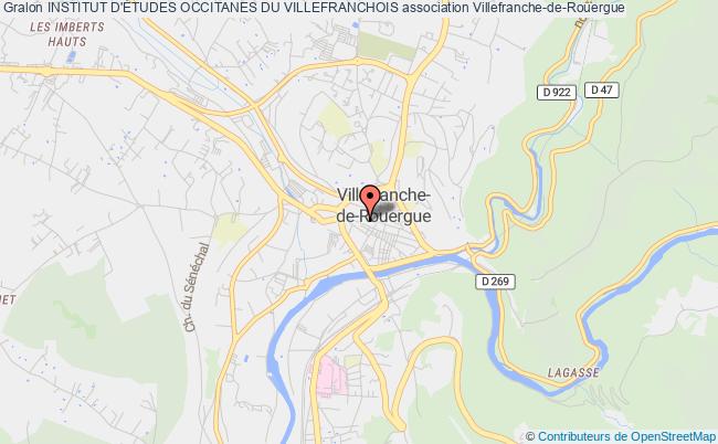 plan association Institut D'Études Occitanes Du Villefranchois Villefranche-de-Rouergue