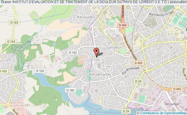 plan association Institut D'evaluation Et De Traitement De La Douleur Du Pays De Lorient (i.e.t.d.) Lorient
