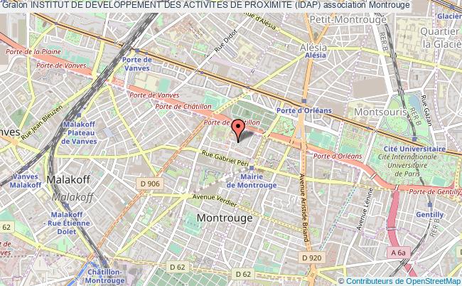 plan association Institut De Developpement Des Activites De Proximite (idap) Montrouge