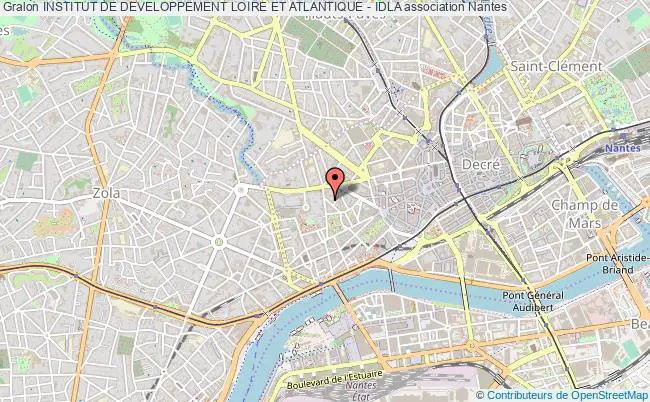 plan association Institut De Developpement Loire Et Atlantique - Idla Nantes
