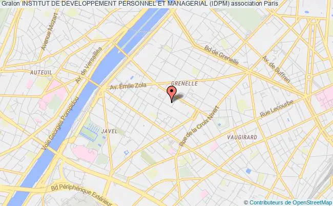 plan association Institut De Developpement Personnel Et Managerial (idpm) Paris