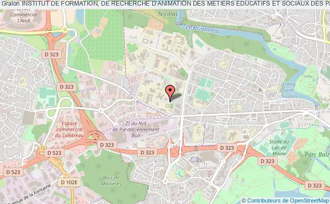 plan association Institut De Formation, De Recherche D'animation Des Metiers Educatifs Et Sociaux Des Pays De La Loire Angers
