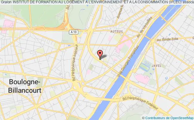 plan association Institut De Formation Au Logement A L'environnement Et A La Consommation (iflec) Paris