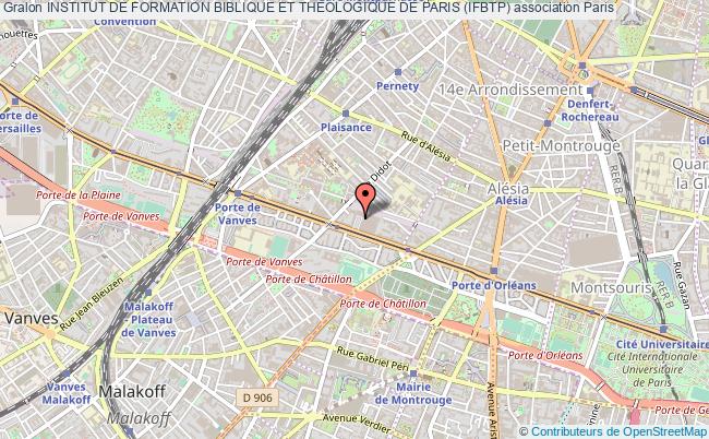 plan association Institut De Formation Biblique Et Theologique De Paris (ifbtp) Paris