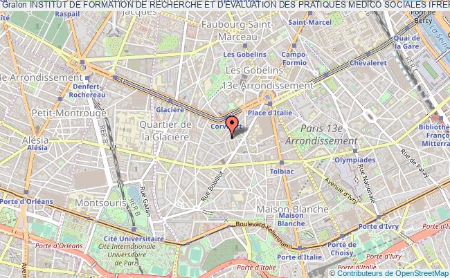 plan association Institut De Formation De Recherche Et D'evaluation Des Pratiques Medico Sociales Ifrepms Paris