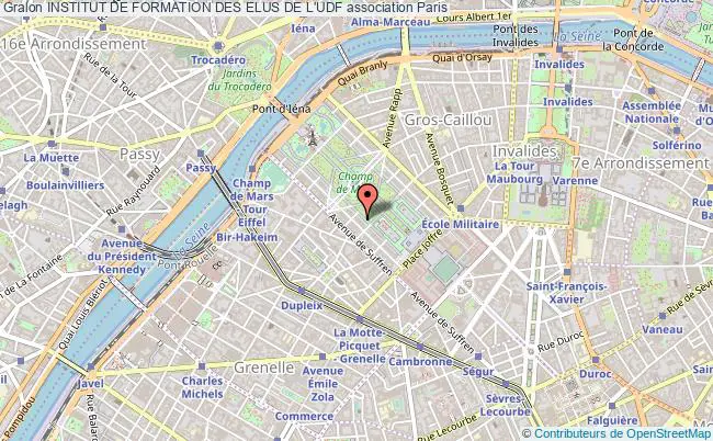 plan association Institut De Formation Des Elus De L'udf Paris