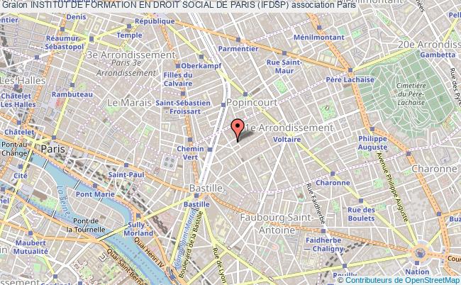 plan association Institut De Formation En Droit Social De Paris (ifdsp) Paris