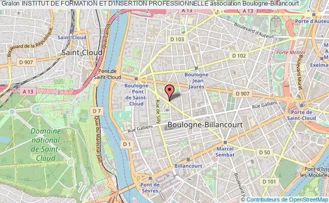plan association Institut De Formation Et D'insertion Professionnelle Boulogne-Billancourt