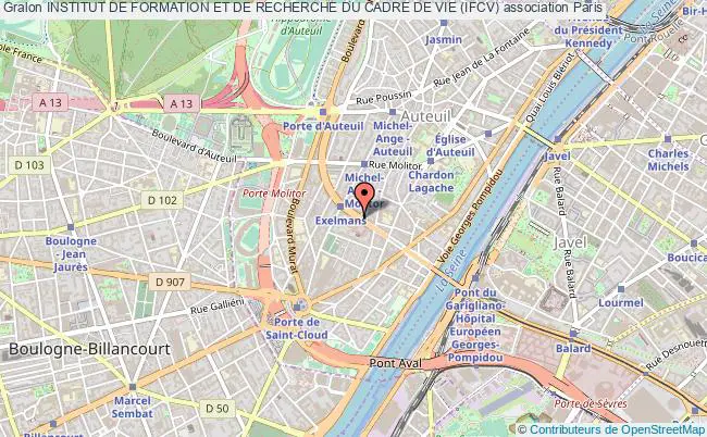 plan association Institut De Formation Et De Recherche Du Cadre De Vie (ifcv) Paris