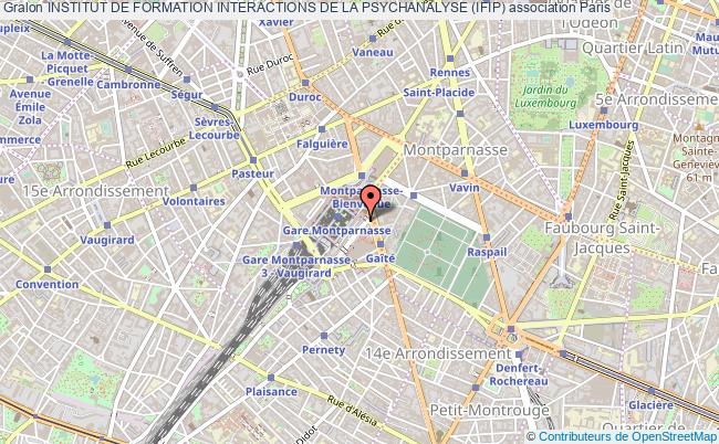 plan association Institut De Formation Interactions De La Psychanalyse (ifip) Paris