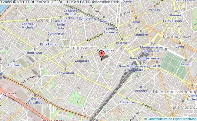 plan association Institut De Karate-do Shotokan Paris Paris